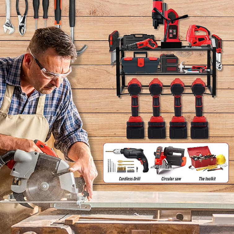 Cordless drill holder for best sale tool box